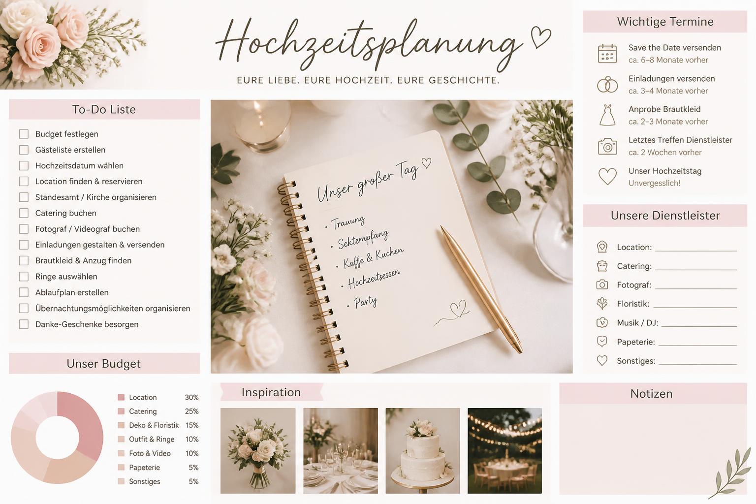 Hochzeit planen: persönlich feiern statt jedem Trend zu folgen