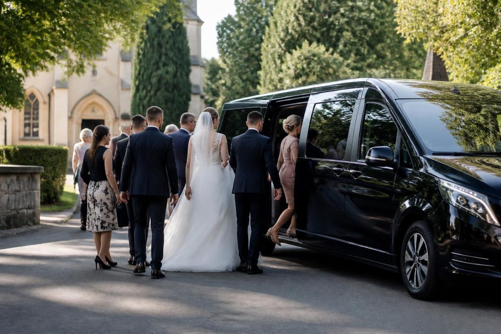 Gästetransport zur Hochzeit: So kommen Hochzeitsgesellschaften gemeinsam und entspannt zur Location