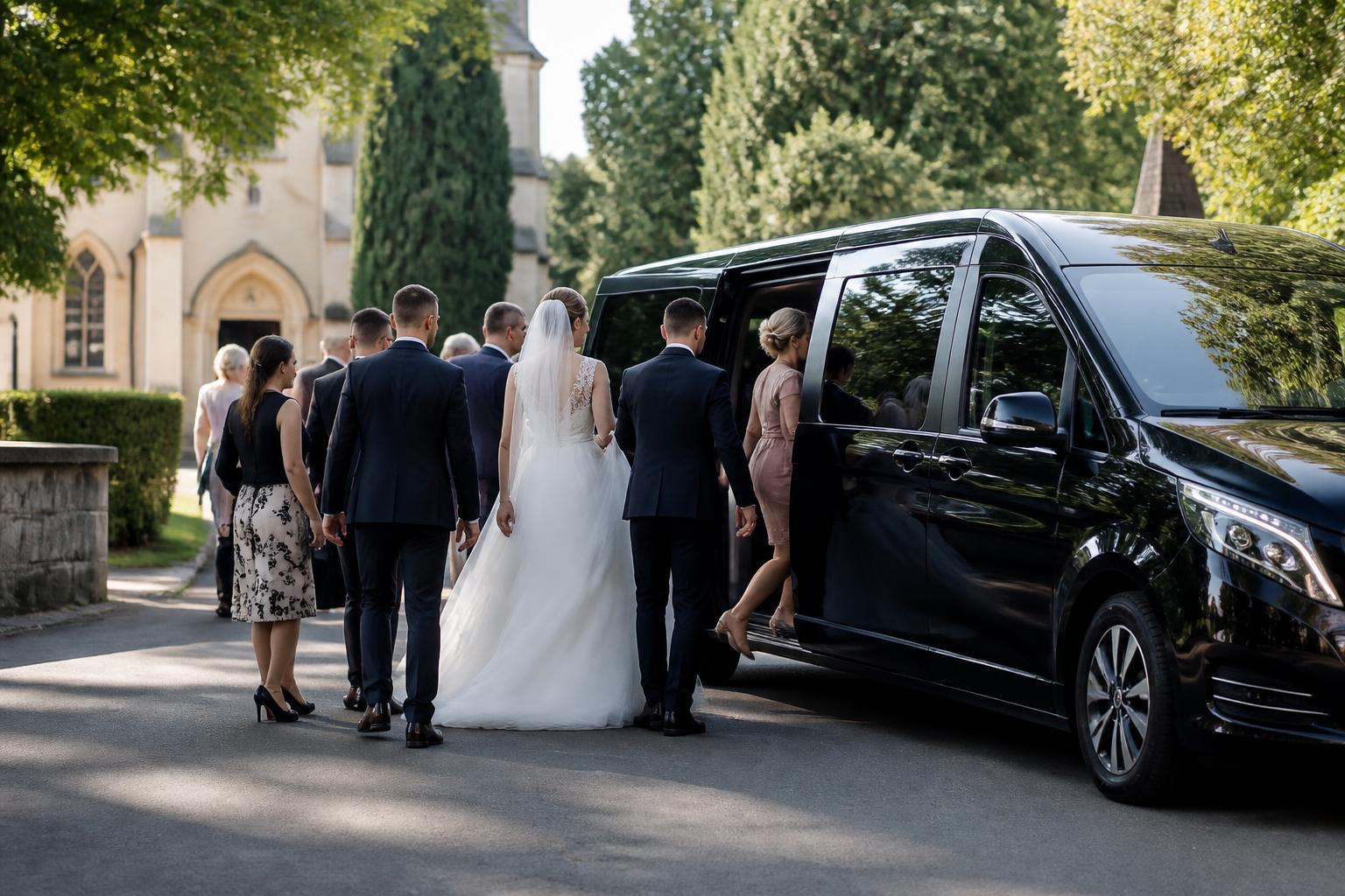 Gästetransport zur Hochzeit: So kommen Hochzeitsgesellschaften gemeinsam und entspannt zur Location